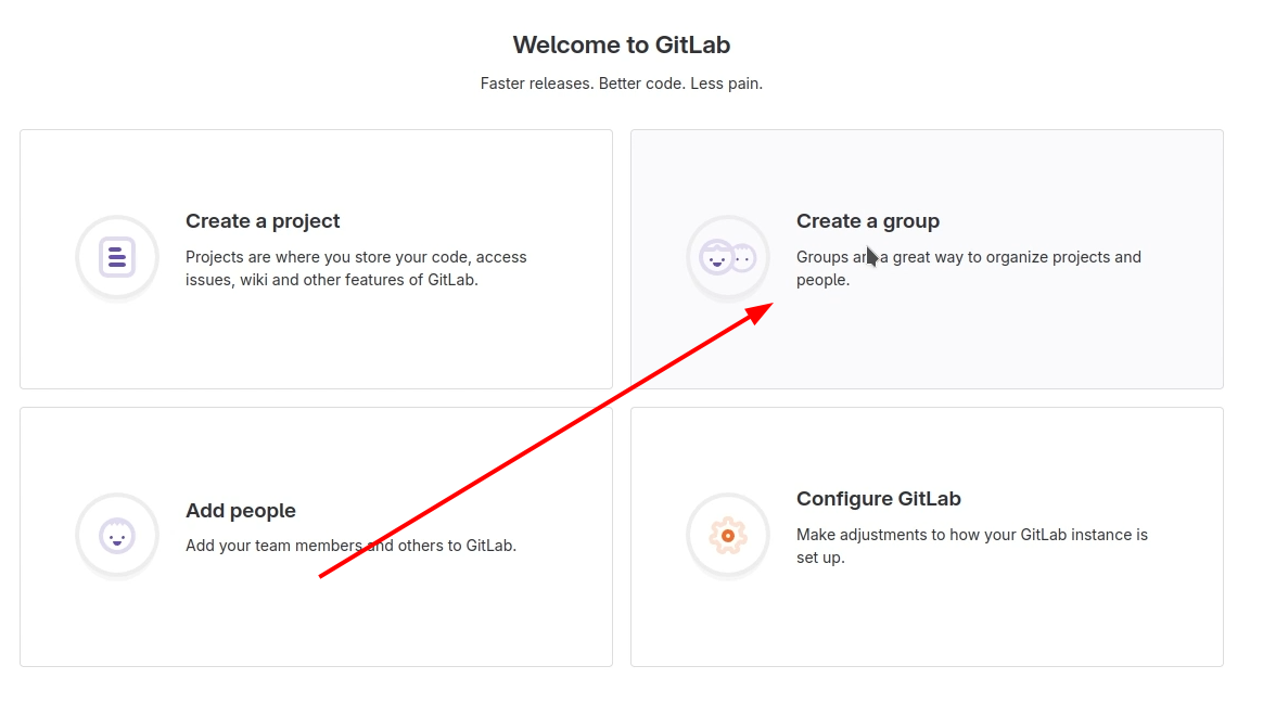 Create Group in GitLab